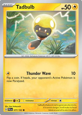Tadbulb - 077/193 Reverse Holofoil [SV: Paldea Evolved] Pokemon Single Pokémon