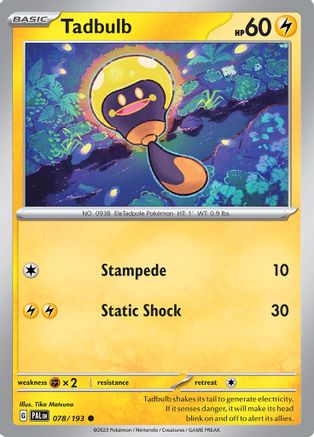Tadbulb - 078/193 [SV: Paldea Evolved] Pokemon Single Pokémon