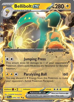 Bellibolt ex - 079/193 Holofoil [SV: Paldea Evolved] Pokemon Single Pokémon
