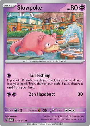 Slowpoke (85) Reverse Holofoil [SV: Paldea Evolved] Pokemon Single Pokémon