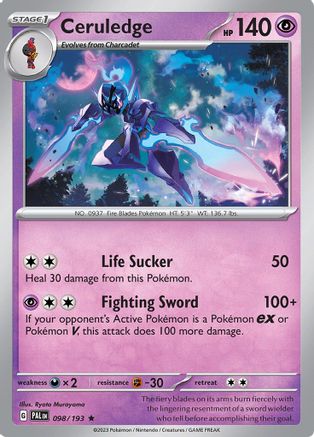 Ceruledge (98) Reverse Holofoil [SV: Paldea Evolved] Pokemon Single Pokémon