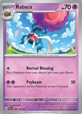 Rabsca - 099/193 Holofoil [SV: Paldea Evolved] Pokemon Single Pokémon