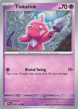 Tinkatink - 102/193 [SV: Paldea Evolved] Pokemon Single Pokémon