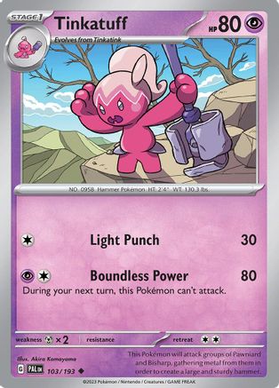 Tinkatuff - 103/193 [SV: Paldea Evolved] Pokemon Single Pokémon