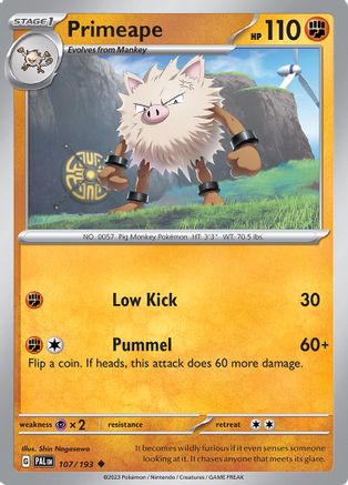Primeape (107) [SV: Paldea Evolved] Pokemon Single Pokémon