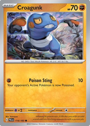Croagunk (114) Reverse Holofoil [SV: Paldea Evolved] Pokemon Single Pokémon