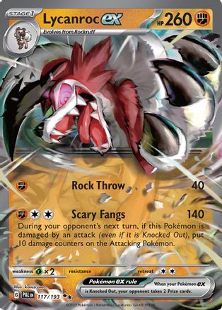 Lycanroc ex (117) Holofoil [SV: Paldea Evolved] Pokemon Single Pokémon