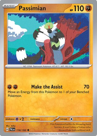 Passimian (118) Reverse Holofoil [SV: Paldea Evolved] Pokemon Single Pokémon