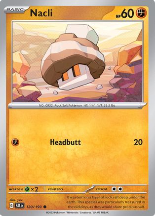 Nacli - 120/193 Reverse Holofoil [SV: Paldea Evolved] Pokemon Single Pokémon
