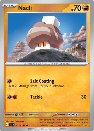 Nacli - 121/193 Reverse Holofoil [SV: Paldea Evolved] Pokemon Single Pokémon