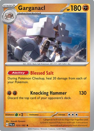 Garganacl (123) Holofoil [SV: Paldea Evolved] Pokemon Single Pokémon