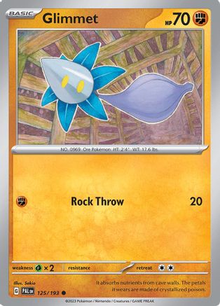 Glimmet - 125/193 [SV: Paldea Evolved] Pokemon Single Pokémon