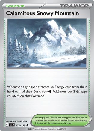 Calamitous Snowy Mountain (174) [SV: Paldea Evolved] Pokemon Single Pokémon