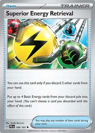 Superior Energy Retrieval - 189/193 Reverse Holofoil [SV: Paldea Evolved] Pokemon Single Pokémon