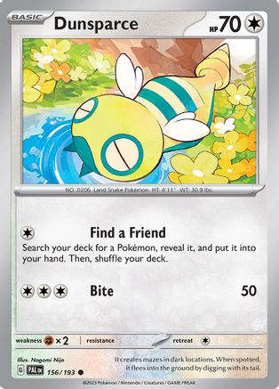 Dunsparce (156) [SV: Paldea Evolved] Pokemon Single Pokémon