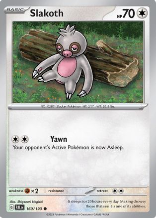 Slakoth (160) [SV: Paldea Evolved] Pokemon Single Pokémon