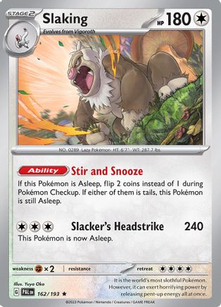 Slaking (162) Reverse Holofoil [SV: Paldea Evolved] Pokemon Single Pokémon