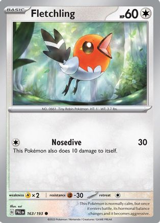 Fletchling (163) [SV: Paldea Evolved] Pokemon Single Pokémon