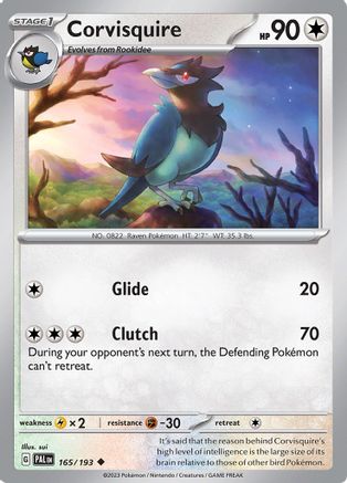 Corvisquire (165) [SV: Paldea Evolved] Pokemon Single Pokémon