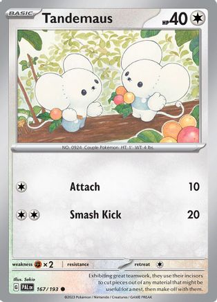 Tandemaus - 167/193 [SV: Paldea Evolved] Pokemon Single Pokémon