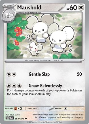 Maushold (168) Reverse Holofoil [SV: Paldea Evolved] Pokemon Single Pokémon
