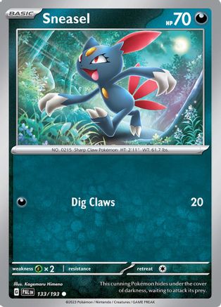 Sneasel (133) [SV: Paldea Evolved] Pokemon Single Pokémon