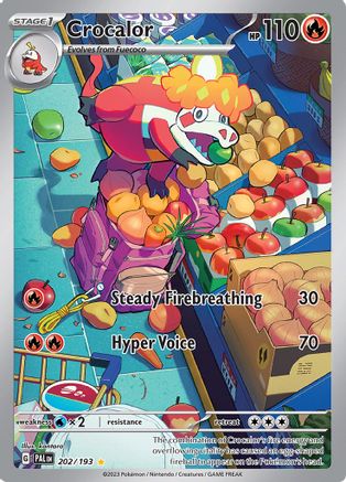 Crocalor - 202/193 Holofoil [SV: Paldea Evolved] Pokemon Single Pokémon