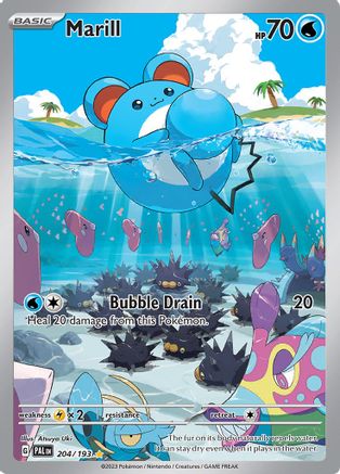 Marill - 204/193 Holofoil [SV: Paldea Evolved] Pokemon Single Pokémon