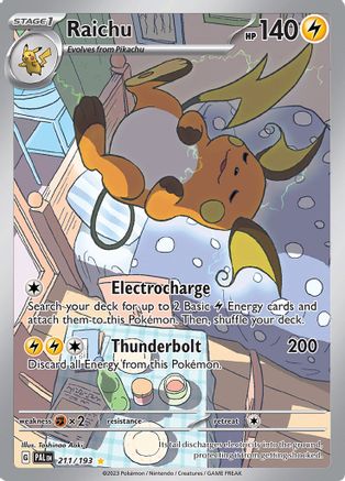 Raichu - 211/193 (211) - [SV: Paldea Evolved] Holofoil Pokemon Single Pokémon