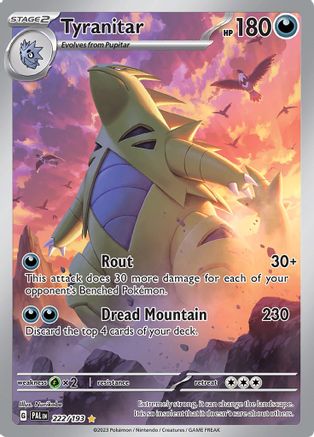 Tyranitar - 222/193 Holofoil [SV: Paldea Evolved] Pokemon Single Pokémon