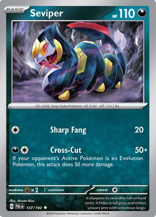 Seviper (137) [SV: Paldea Evolved] Pokemon Single Pokémon