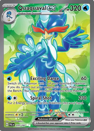 Quaquaval ex - 235/193 Holofoil [SV: Paldea Evolved] Pokemon Single Pokémon