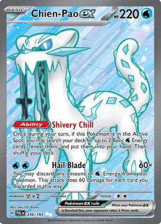 Chien-Pao ex - 236/193 Holofoil [SV: Paldea Evolved] Pokemon Single Pokémon