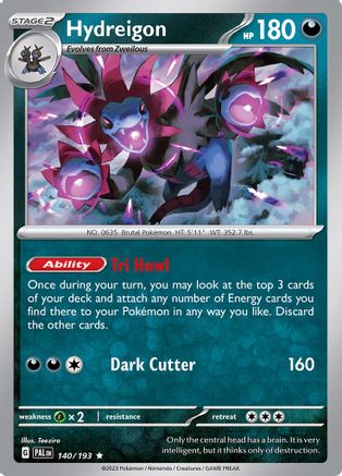 Hydreigon (140) Holofoil [SV: Paldea Evolved] Pokemon Single Pokémon