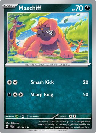 Maschiff - 142/193 [SV: Paldea Evolved] Pokemon Single Pokémon