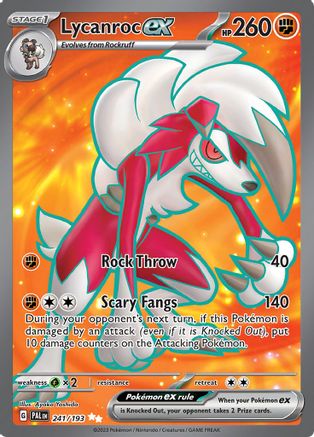 Lycanroc ex - 241/193 Holofoil [SV: Paldea Evolved] Pokemon Single Pokémon