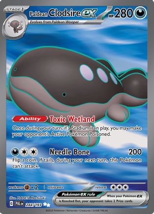 Paldean Clodsire ex - 244/193 Holofoil [SV: Paldea Evolved] Pokemon Single Pokémon