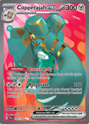 Copperajah ex - 245/193 Holofoil [SV: Paldea Evolved] Pokemon Single Pokémon