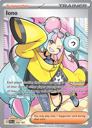 Iono - 254/193 (254) - [SV: Paldea Evolved] Holofoil Pokemon Single Pokémon