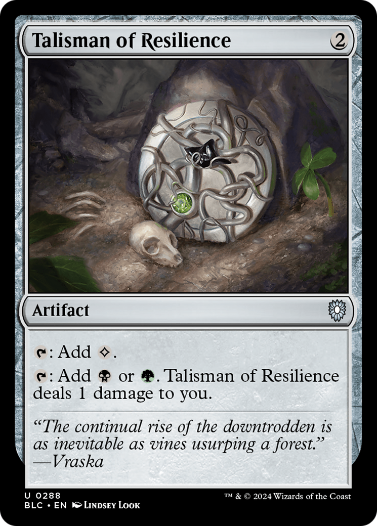 Talisman of Resilience (BLC-288) [Bloomburrow Commander] MTG Single Wizards of the Coast