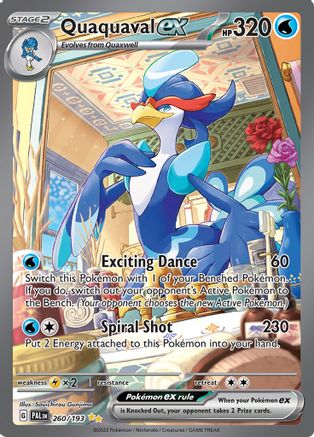 Quaquaval ex 260/193 Holofoil [SV: Paldea Evolved] Pokemon Single Pokémon