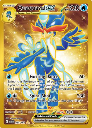 Quaquaval ex - 273/193 Holofoil [SV: Paldea Evolved] Pokemon Single Pokémon