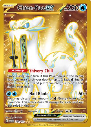Chien-Pao ex - 274/193 Holofoil [SV: Paldea Evolved] Pokemon Single Pokémon