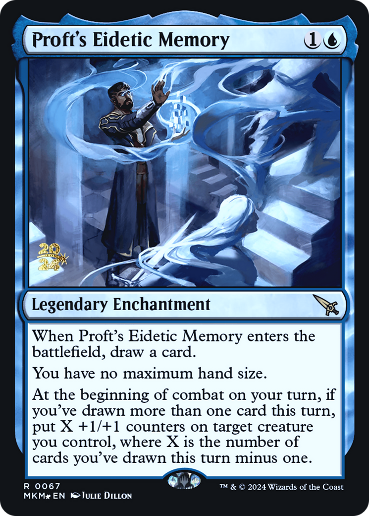 Proft's Eidetic Memory (PRE-067) [Murders at Karlov Manor Promos] Foil MTG Single Wizards of the Coast
