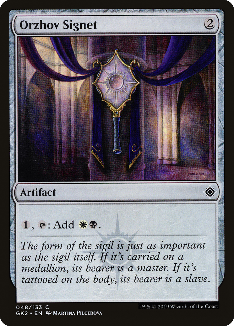 Orzhov Signet (GK2-048) [Misc] RNA Guild Kit MTG Single Wizards of the Coast