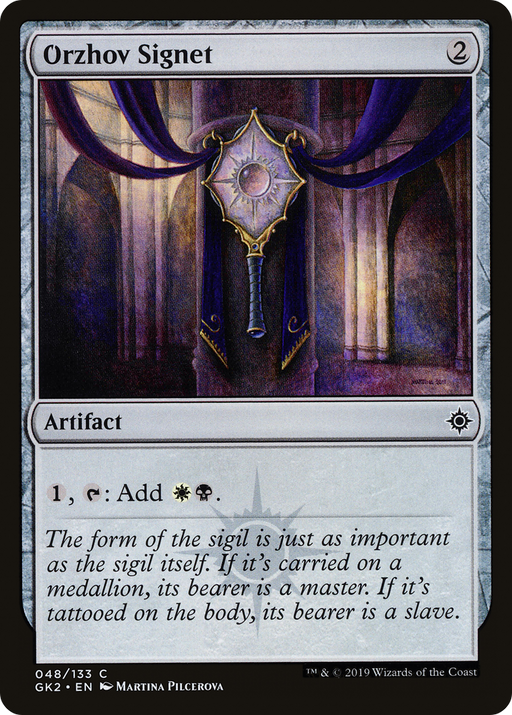 Orzhov Signet (GK2-048) [Misc] RNA Guild Kit MTG Single Wizards of the Coast