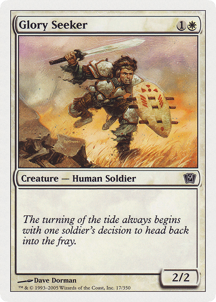 Glory Seeker (9ED-017) [9th Edition] MTG Single Wizards of the Coast
