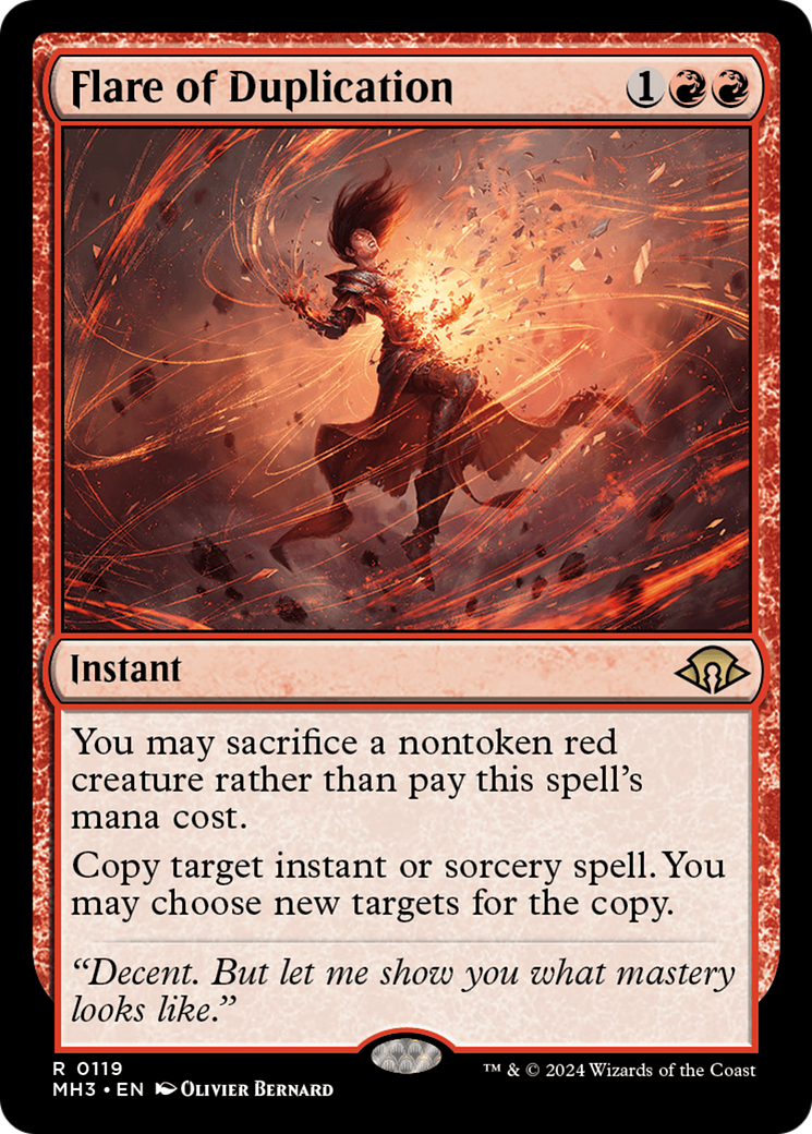 Flare of Duplication (MH3-119) [Modern Horizons 3] MTG Single Wizards of the Coast