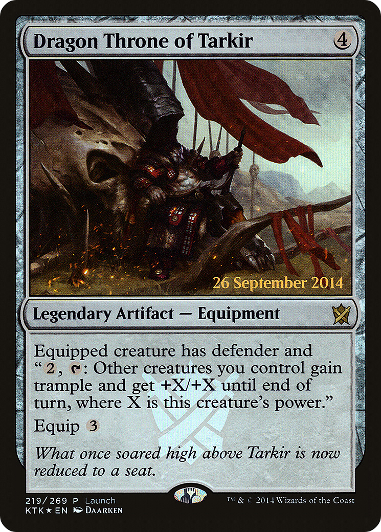 Dragon Throne of Tarkir (LARP-219) [Khans of Tarkir Promos] Foil MTG Single Wizards of the Coast