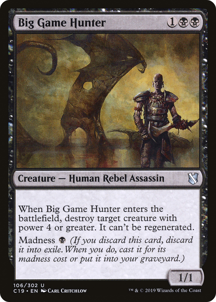 Big Game Hunter (C19-106) [Commander 2019] MTG Single Wizards of the Coast